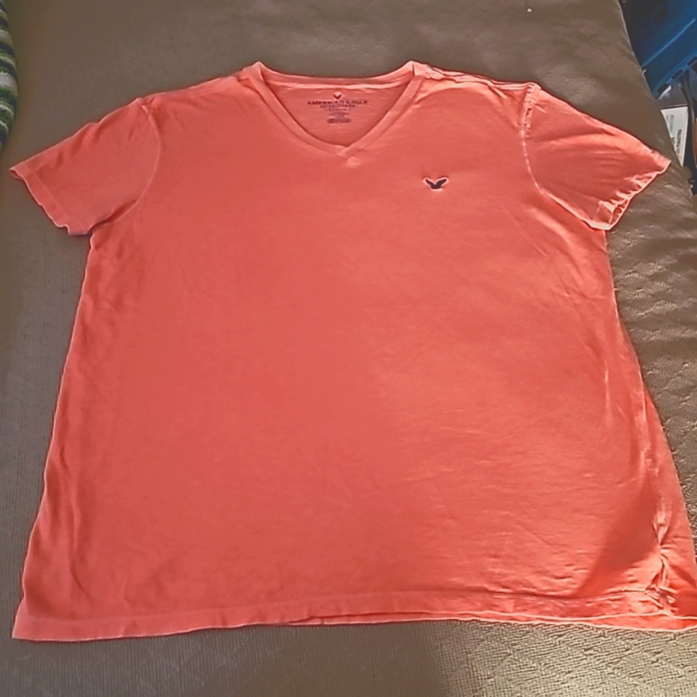 Pink with blue detail shirt